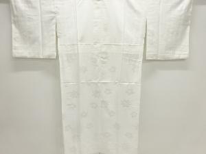 流水に紅葉・梅模様織出し単衣長襦袢